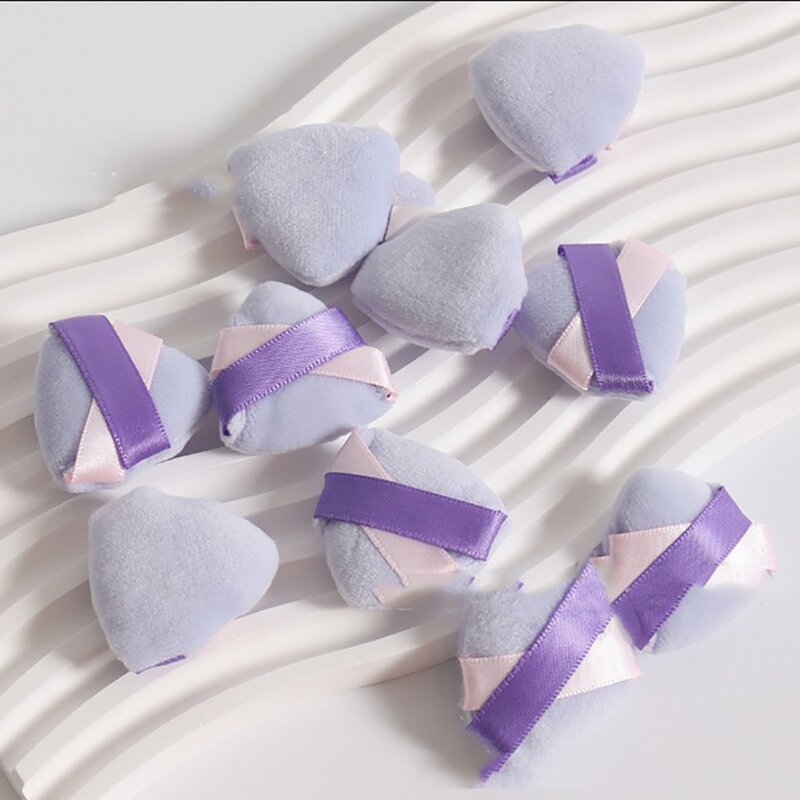 Powder Puff Manufacturer - Private Label Wholesale Customized Pink Velvet Makeup Setting Thick Pocket Finger