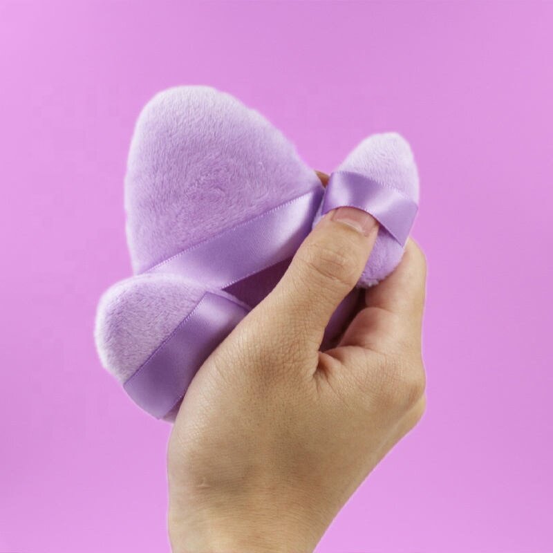 Powder Puff Manufacturer - Non Latex Multiple Color Flocking Powder Cotton Cosmetic Private Label