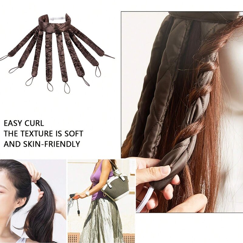 Hair Curler Headband Manufacturer - Heatless Curling Rod Portable No Heat Silk