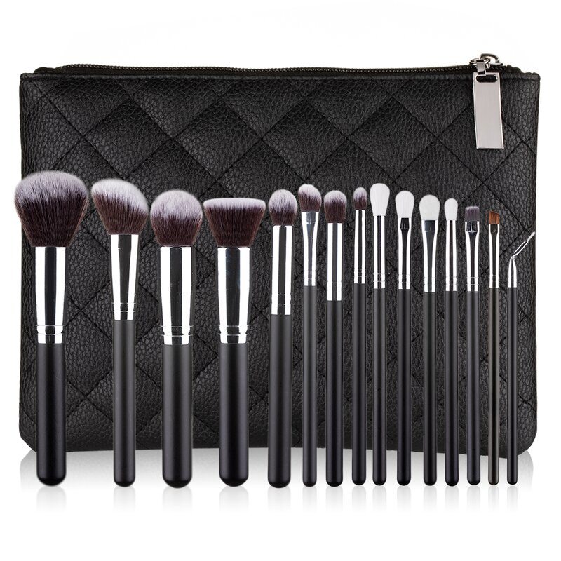 Makeup Brush Set Manufacturer - Professional 15pcs Classic Power Soft Synthetic Hair Private Label