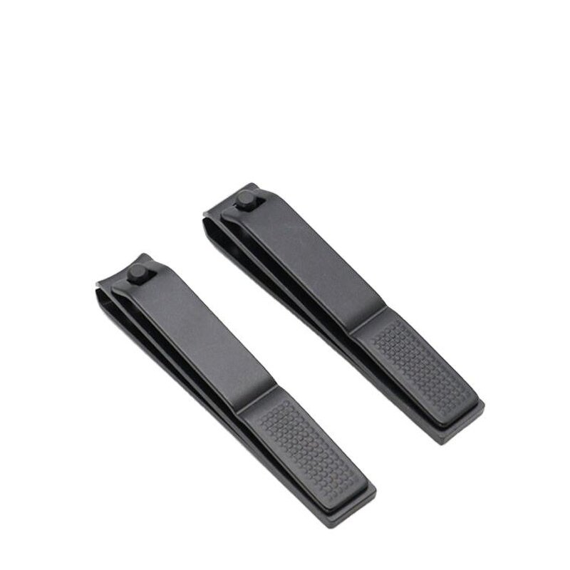 Nail Clippers Set Manufacturer - Black Matte Stainless Steel 3 Pcs Slant Edge Toenail Cutter Gift for Men & Women