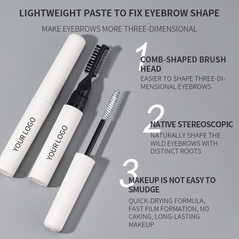 Eyebrow Gel Pen Manufacturer - Waterproof Eye Brow Styling Sculpting Lamination with Brush Private Label Setting Freeze Clear