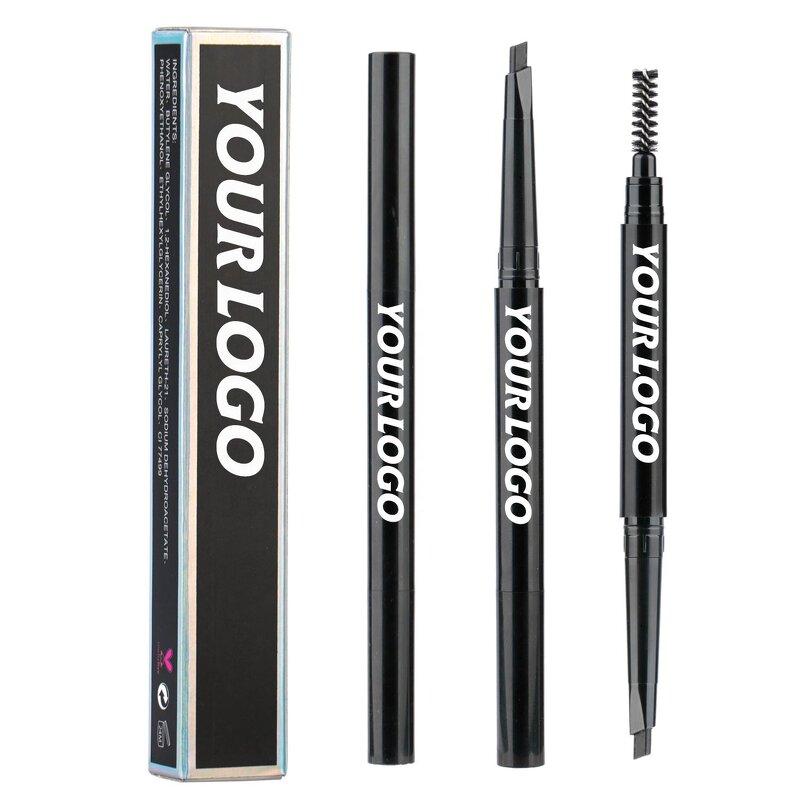 Eyebrow Pencil Manufacturer - OEM Wholesale Vegan 2 in 1 Waterproof Private Label Custom Logo