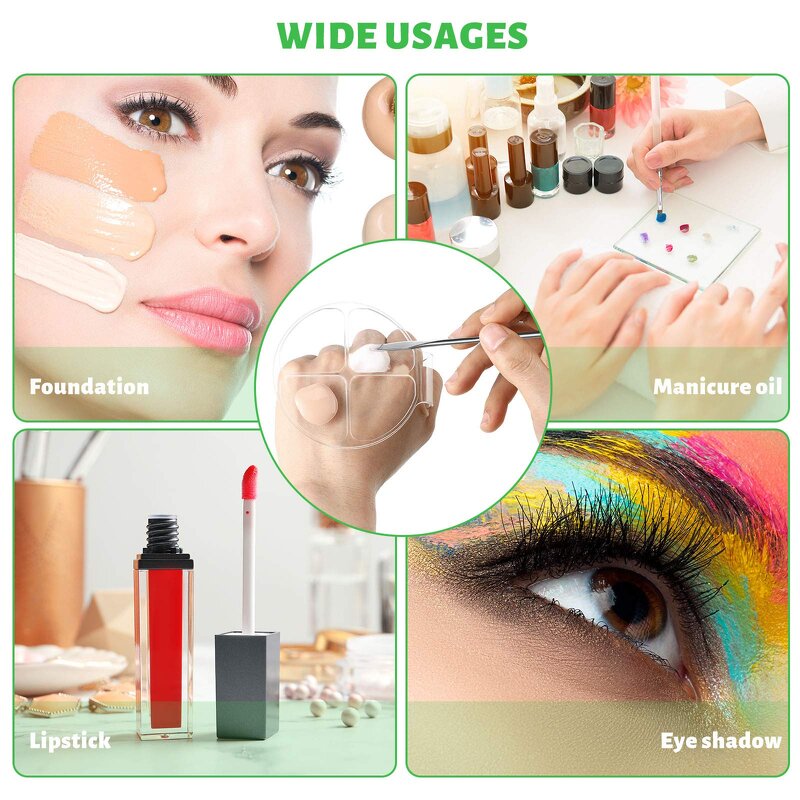 Makeup Mixing Plate Manufacturer - Private Label Clear Acrylic Hand Plate for Foundation or Nail Art