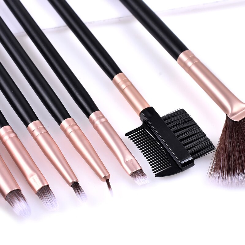 Makeup Brush Manufacturer - Private Label 16 Black Cross-Border Foundation Brush with Logo for Loose Powder Eye Set