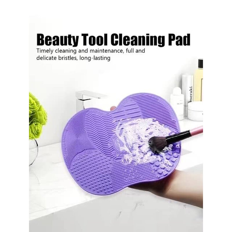 Makeup Brush Cleaner Mat Manufacturer - Silicon Cleaning Pad Portable Washing Tool Scrubber