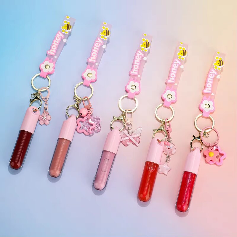 Lip Gloss Keychain Manufacturer - Vegan Long Lasting Shimmer Glitter High Pigment