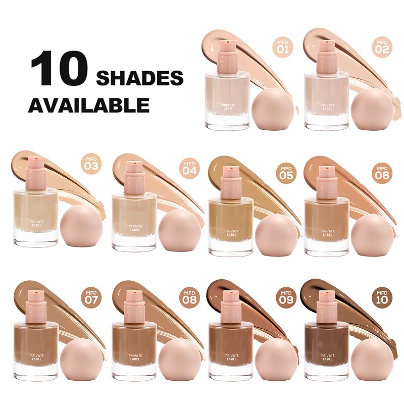 Liquid Foundation Manufacturer - Private Label Full Coverage Moisturizing Brightening Waterproof Long Lasting for Women