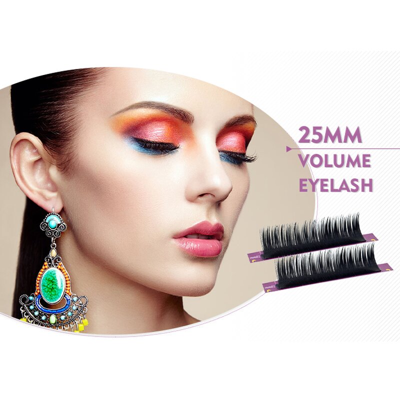 Eyelash Extensions Manufacturer - Volume Faux Mink Split Tip Cashmere Ellipse Matte Flat Individual Tray