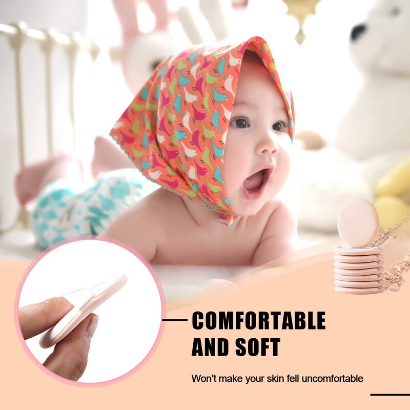 Powder Puff Manufacturer - Private Label Cotton for BB Cream Round Powder Puff