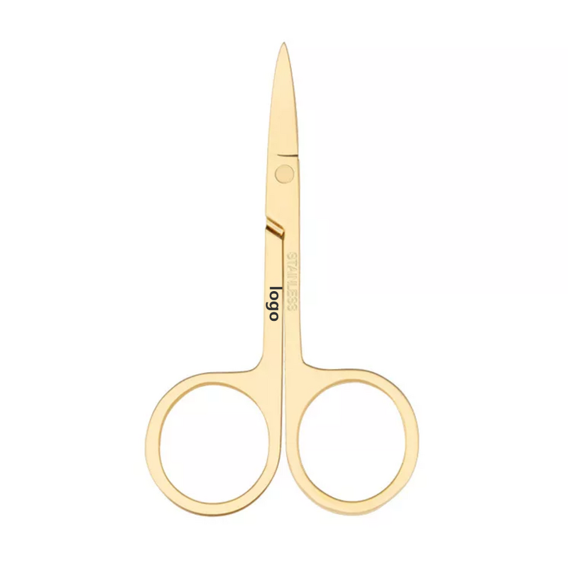 Eyebrow Scissors Manufacturer - Private Label OEM Stainless Steel Mini for Eyebrow Eyelash Face Hair Nail