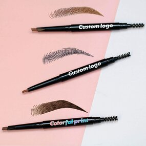 Eyebrow Pencil Manufacturer - OEM Wholesale Vegan 2 in 1 Waterproof Private Label Custom Logo