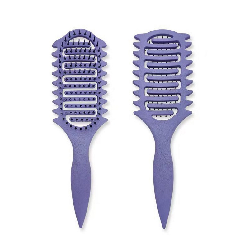 Hair Curling Comb Manufacturer - E-commerce Curly Hollow Air Cushion Hairdressing Bouncing PP Straw Comb