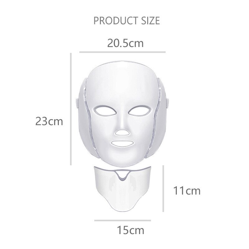 LED Face Mask Manufacturer - Hot Sale PDT Photon Light 7 Colors Facial Skin Beauty Therapy Mask