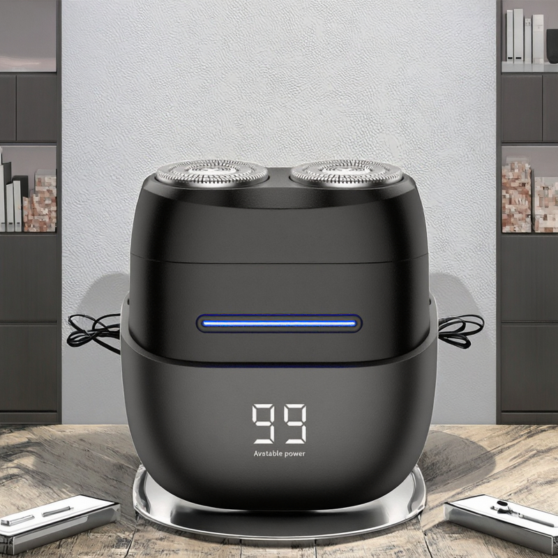 Portable Electric Shaver Manufacturer - Men Magnetic Rechargeable Twin Blade IPX7 USB Face Trimmer