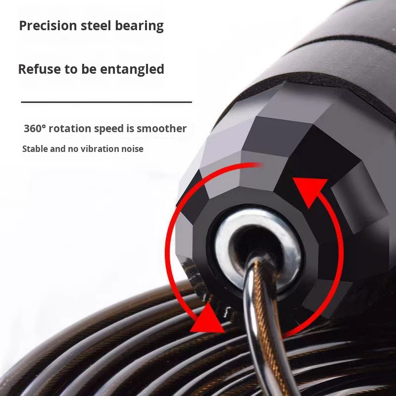 Speed Jump Rope Manufacturer - PVC Steel Wire Bearing Weighted Fitness Weight Loss for Men Women Kids