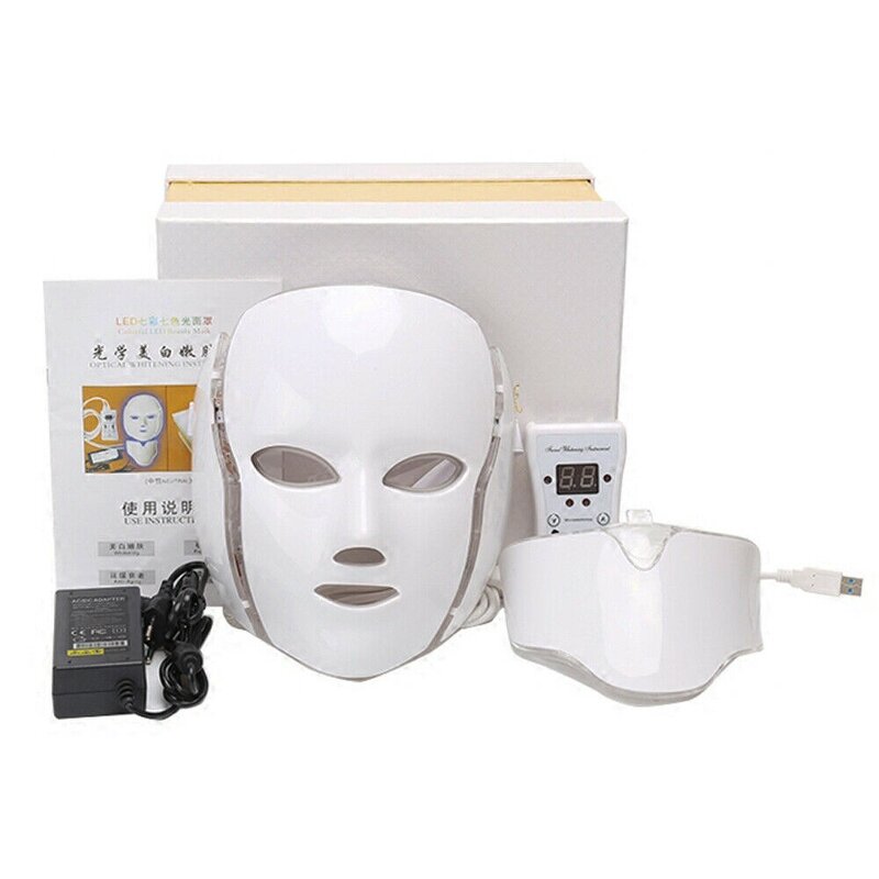 LED Face Mask Manufacturer - Hot Sale PDT Photon Light 7 Colors Facial Skin Beauty Therapy Mask