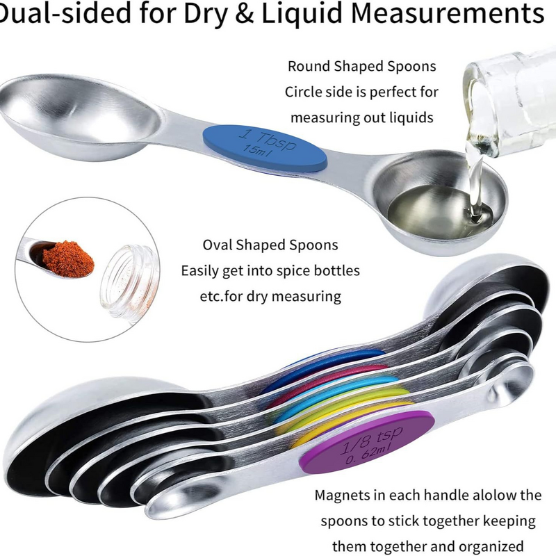 Measuring Cup Spoon Set Manufacturer - 13-Piece Colorful Silicone Handle Scale Baking Kitchen Tool