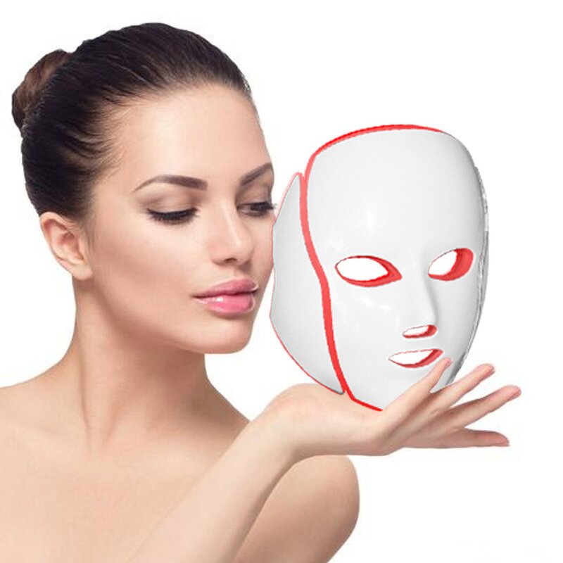 LED Face Mask Manufacturer - Hot Sale PDT Photon Light 7 Colors Facial Skin Beauty Therapy Mask