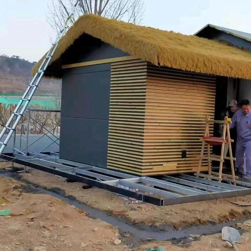 Plastic Artificial Turf Manufacturer - Waterproof Thatch Roof Tiles for Outdoor Bar Hut Pavilion