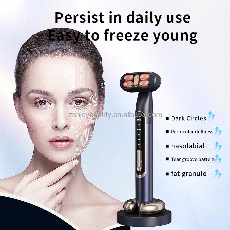 EMS Eye Massager Wand Manufacturer - 2025 New with Vibration & Red Light Therapy for Skin Rejuvenation & Dark Circles