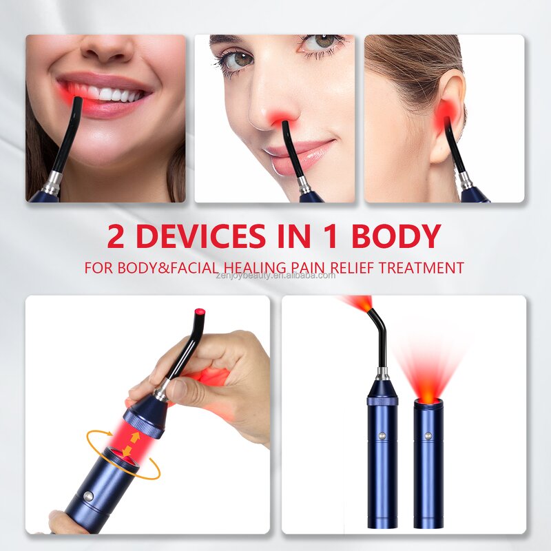 Red Light Therapy Flashlight Pen Manufacturer - 460nm-940nm Infrared for Lip Sore & Body Pain Relief Handheld