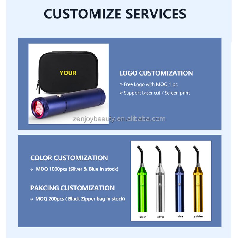 Red Light Therapy Torch Manufacturer - Customized Wavelength 1050nm 1060nm Rechargeeable Pulse