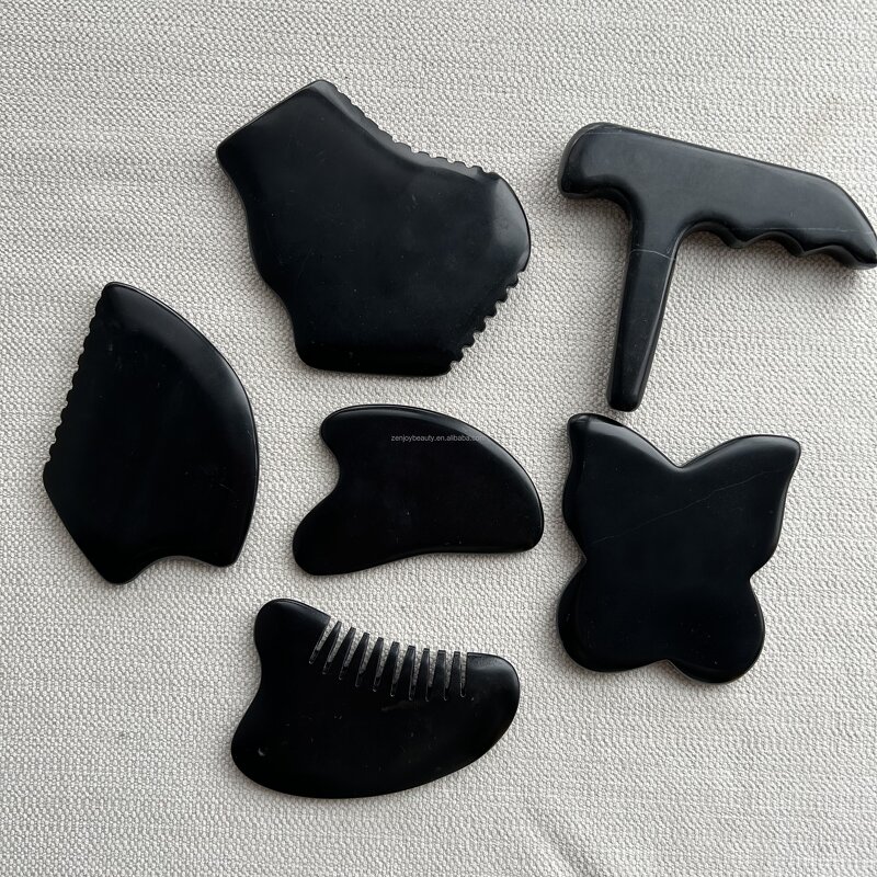 Bian Stone Gua Sha Manufacturer - Spa Cellulite Body Scraping Tool Natural Therapy Stone for Private Label Custom Logo
