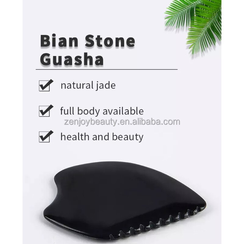 Bian Stone Gua Sha Manufacturer - Spa Cellulite Body Scraping Tool Natural Therapy Stone for Private Label Custom Logo