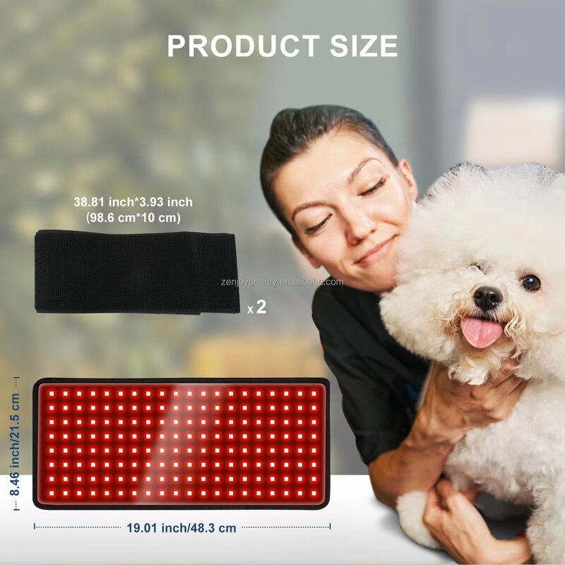 Red Light Therapy Mat Manufacturer - 2025 Built-In Battery Wireless for Dogs Cats 660nm 850nm Infrared