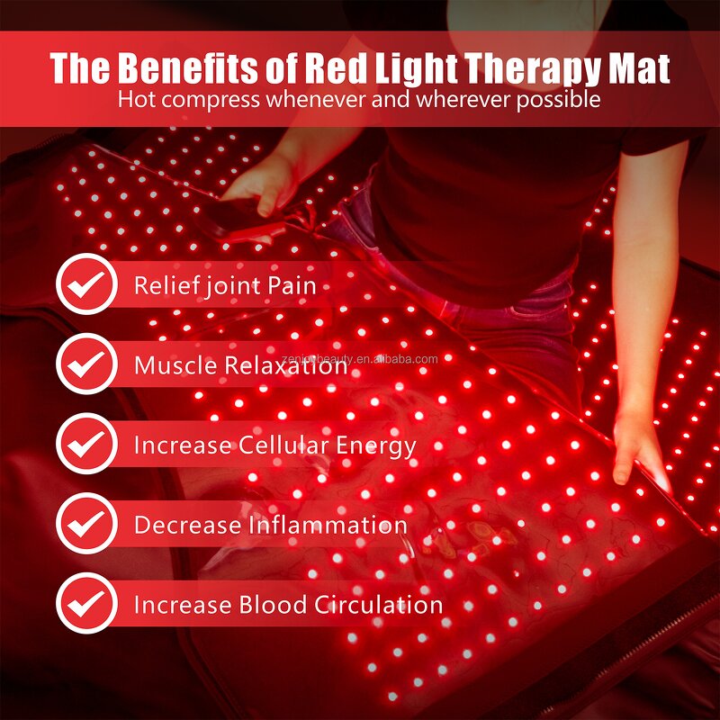 Red Light Therapy Blanket Manufacturer - Full Body 660nm 850nm LED Infrared Sauna Pain Relief Pad