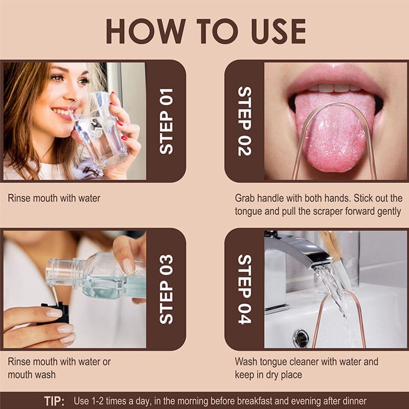 Tongue Cleaner Manufacturer - Professional Pure Copper Remove Bad Smell Fresh Breath Mouth Care Tool Tongue Scraper