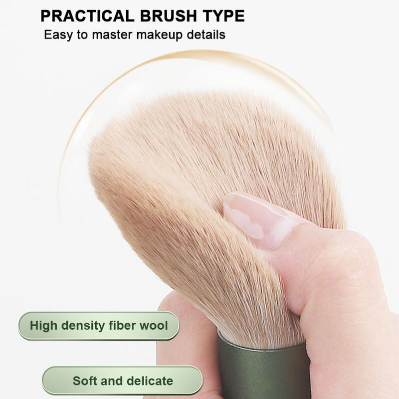 Makeup Brush Set Manufacturer - Professional 10pcs Wooden Handle Soft Synthetic Fiber Face Eye Foundation Blush Tool with Bag