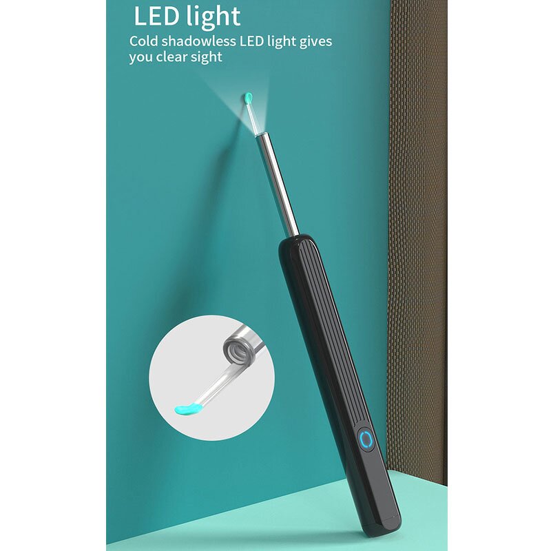 Electric Ear Cleaner Manufacturer - Portable Smart HD Visual Rechargeable LED Light Wifi Connection Ear Wax Removal Tool with Camera