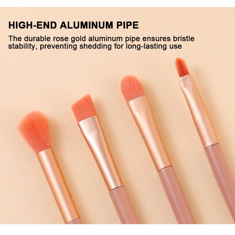 Travel Makeup Brushes Set Manufacturer - Premium Mini 8pcs Soft Synthetic Bristles Eyeshadow Face Blush Cosmetics Tool Kit