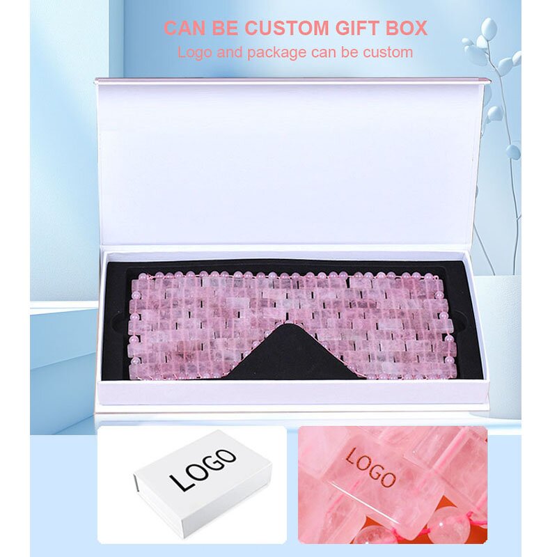 Jade Eye Mask Manufacturer - Facial Cooling Natural Crystal Energy Stone Hot Cold Therapy Anti-Aging Face Massage Relax Sleep Mask