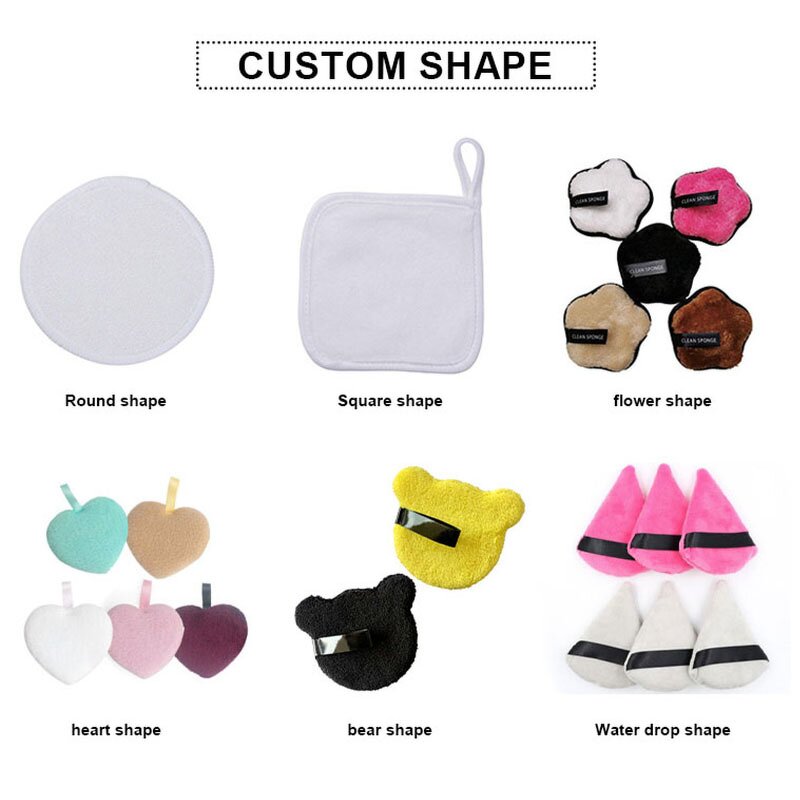 Makeup Remover Pads Manufacturer - Customized Logo Reusable Microfiber Washable Cotton Face Skin Cleansing Make up Remove Wipes