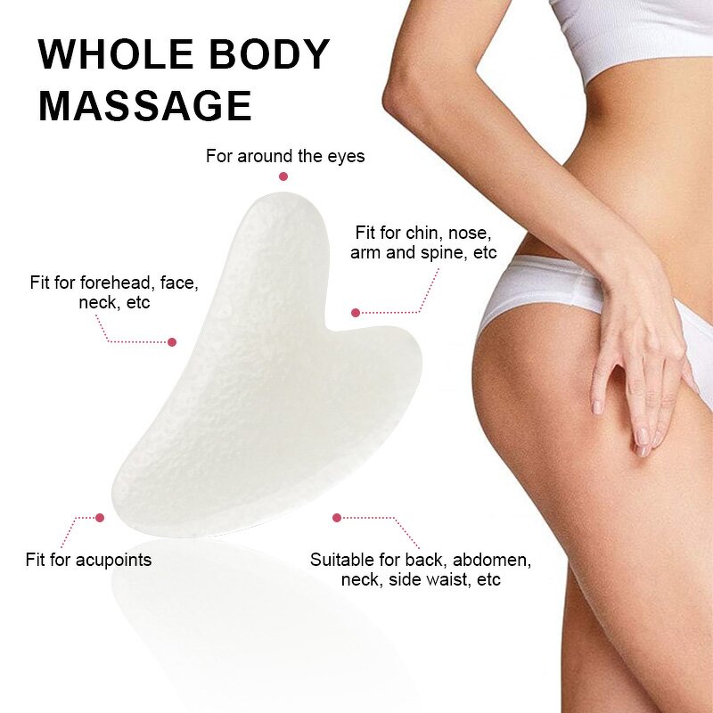 Facial Massager Roller Manufacturer - Wholesale Jade Roller Guasha Set Resin Plastic Non Natural Stone Face Skin Care Tool