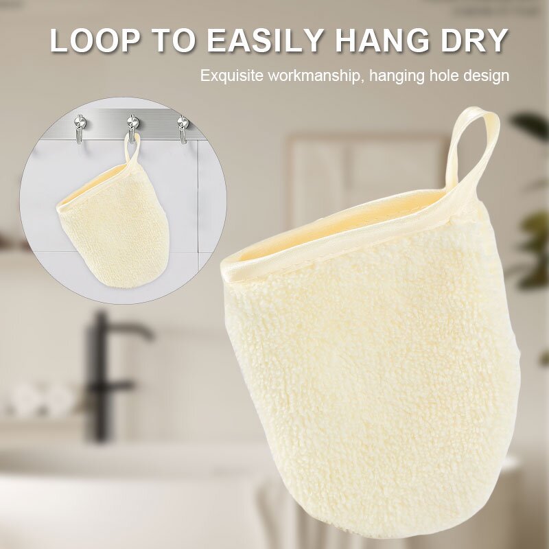 Makeup Remover Gloves Manufacturer - New Colorful Soft Fiber Face Cleansing Reusable Washable Facial Make up Removal Mitts