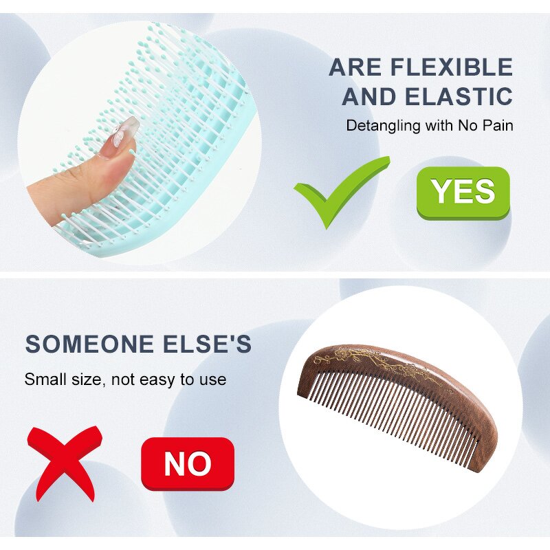 Scalp Massage Hairbrush Manufacturer - Customized Hollowed-out Self Cleaning ABS Detangling Vent Shower Soft Bristles Brush