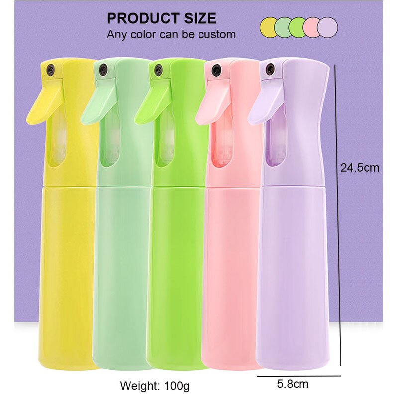 Mist Spray Bottle Manufacturer - Ultra-Fine Continuous 300ml Empty Refillable Sprayer for Hairstyling Facial Care Tool