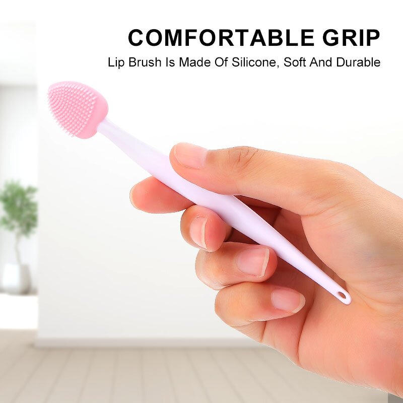 Facial Cleansing Brush Manufacturer - Customized Private Label Double-Sided Silicone Exfoliate Nose Lip Scrub Brushes Tool