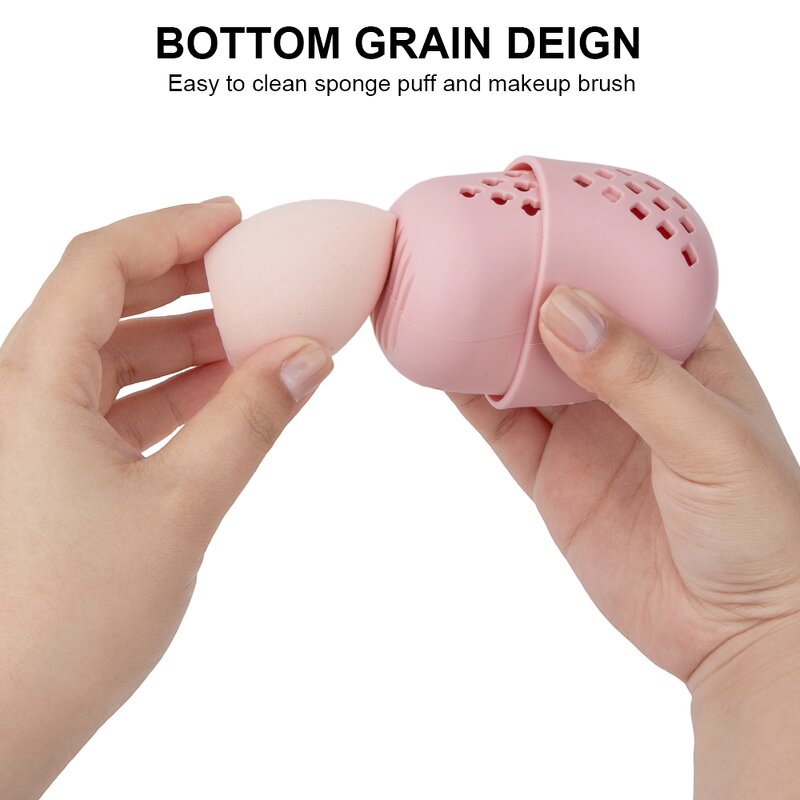 Beauty Egg Set Manufacturer - Custom Creative Silicone & Holders Gift Set Latex Free Makeup Sponge Blender With Storage Box