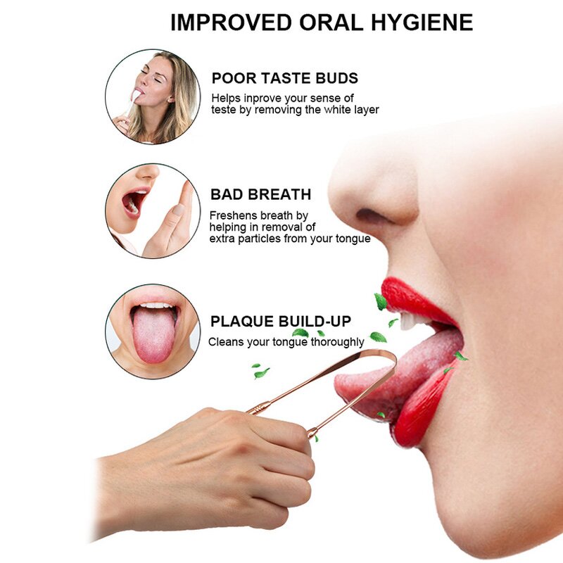 Tongue Cleaner Manufacturer - Wholesale Surgical Grade Stainless Steel Dental Oral Care Cleaning Tools Fresh Breath for Adults