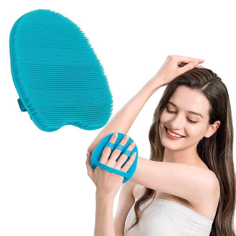 Silicone Body Brush Manufacturer - Custom Gentle Exfoliating Soft Bristle Hygienic Shower Skin Massage Scrubber Pad