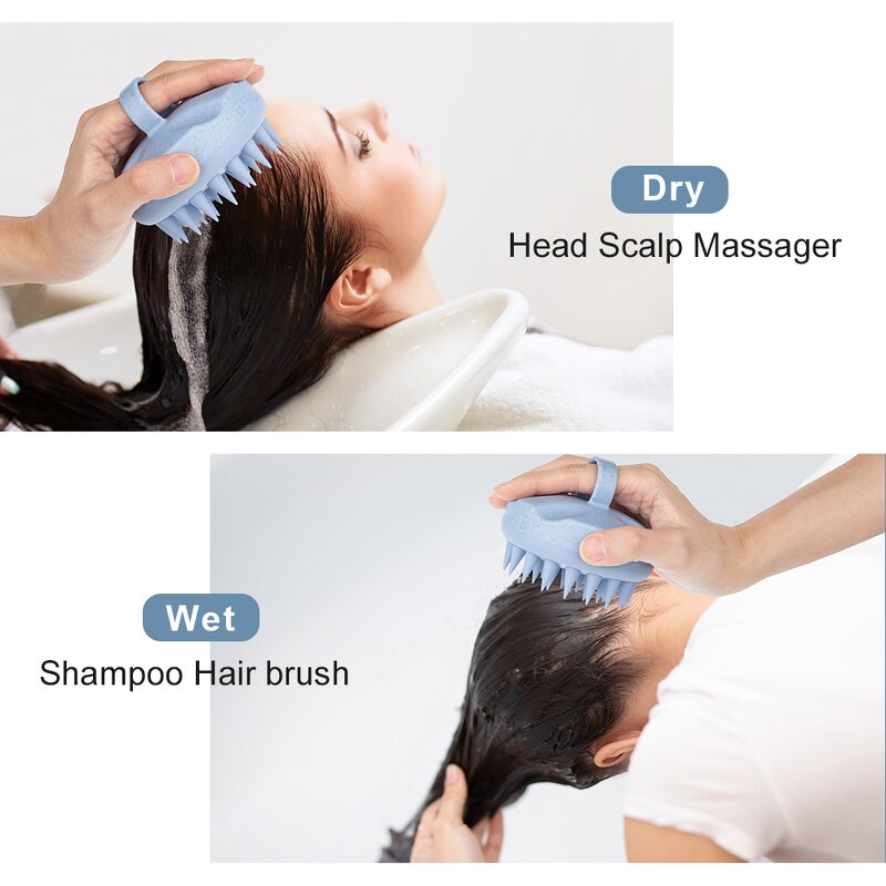 Scalp Massager Comb Manufacturer - Eco-friendly Silicone Head Washer Shower Scrubber for Dandruff Removing
