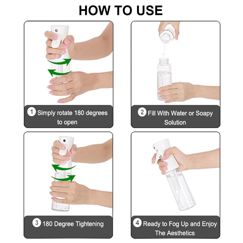 Mist Spray Bottle Manufacturer - Custom 200Ml Macaron Plastic Ultra-Fine Continuous Sprayer for Hair Salons