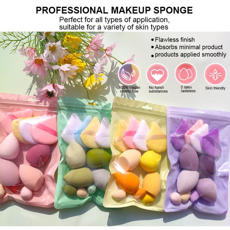 Makeup Sponge Manufacturer - Custom Private Label Super Soft Latex Free Beauty Egg Foundation Loose Powder Blender Puff