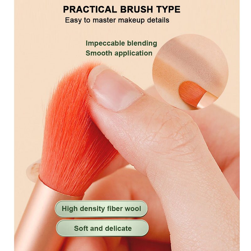 Travel Makeup Brushes Set Manufacturer - Premium Mini 8pcs Soft Synthetic Bristles Eyeshadow Face Blush Cosmetics Tool Kit