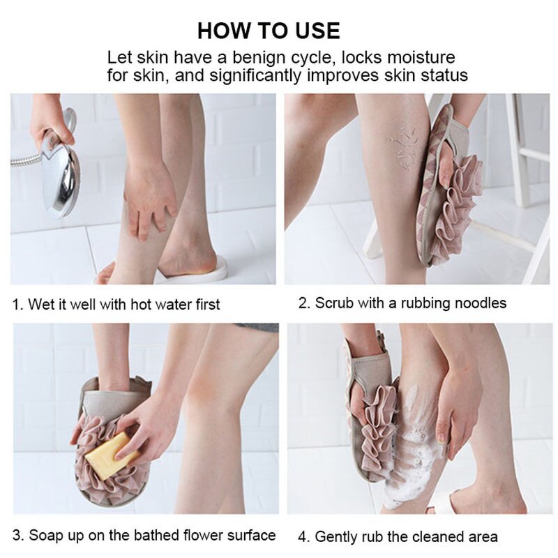 Bath Exfoliating Gloves Manufacturer - Wholesale 2 in 1 Mesh Mitt Dead Skin Removal Brush for Men Women